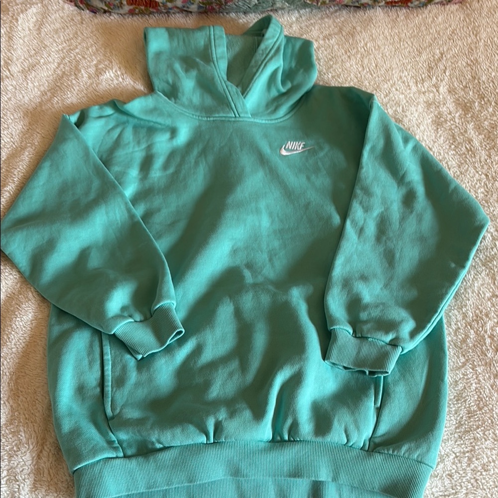 Nike Green Pullover Sweater with Mock Neck